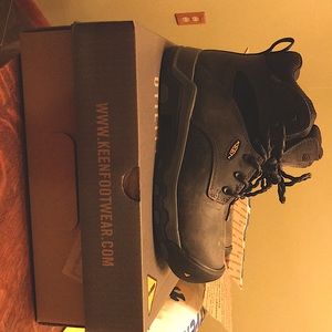 KEEN Helena 6”composite toe Black Work Boots 8W